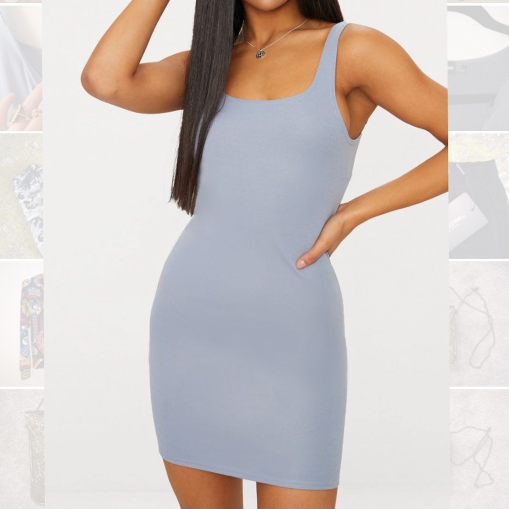 PLT Scoop Neck Bodycon Dress